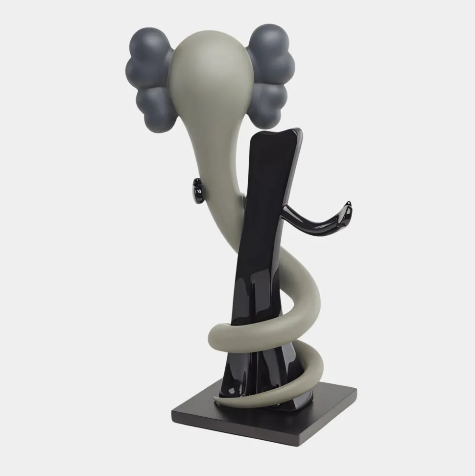 Lucify Viper 176cm Grey Resin Indoor Sculpture