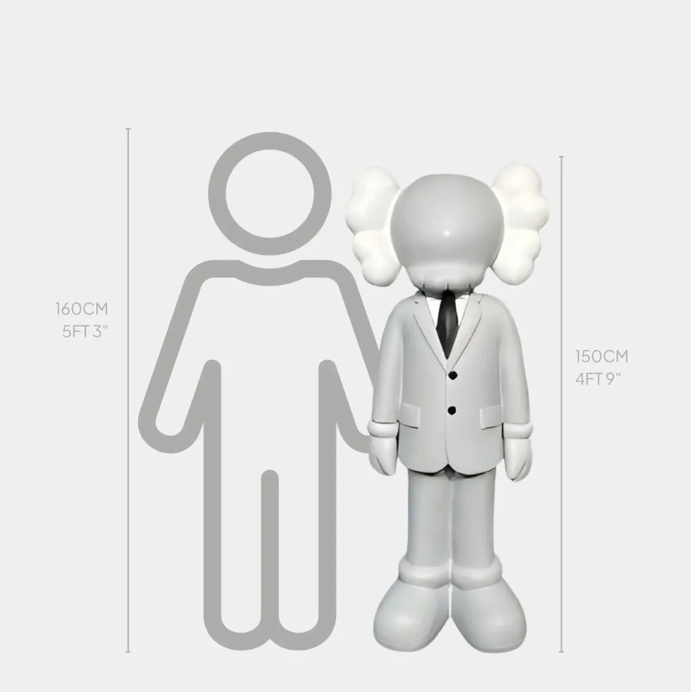 Lucify Vogue 150cm Grey Resin Indoor Sculpture