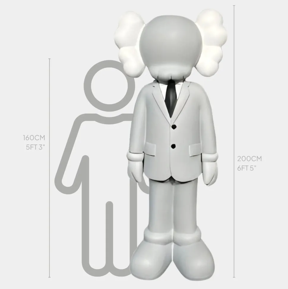 Lucify Vogue 200cm Grey Resin Indoor Sculpture
