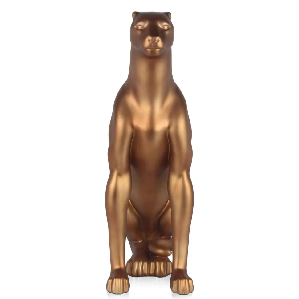 Majestic Panther 78cm Bronze Resin Indoor Sculpture