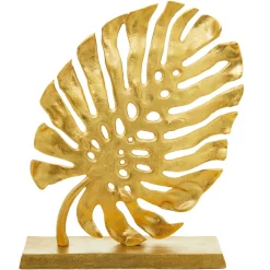 Monsera Leaf 37cm Gold Metal Indoor Sculpture