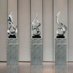 Nexus Ignite 85cm Silver Metal Indoor Sculpture v4