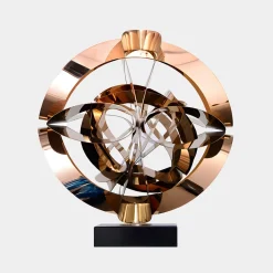 Orbital Chaos 65cm Copper Metal Indoor Sculpture