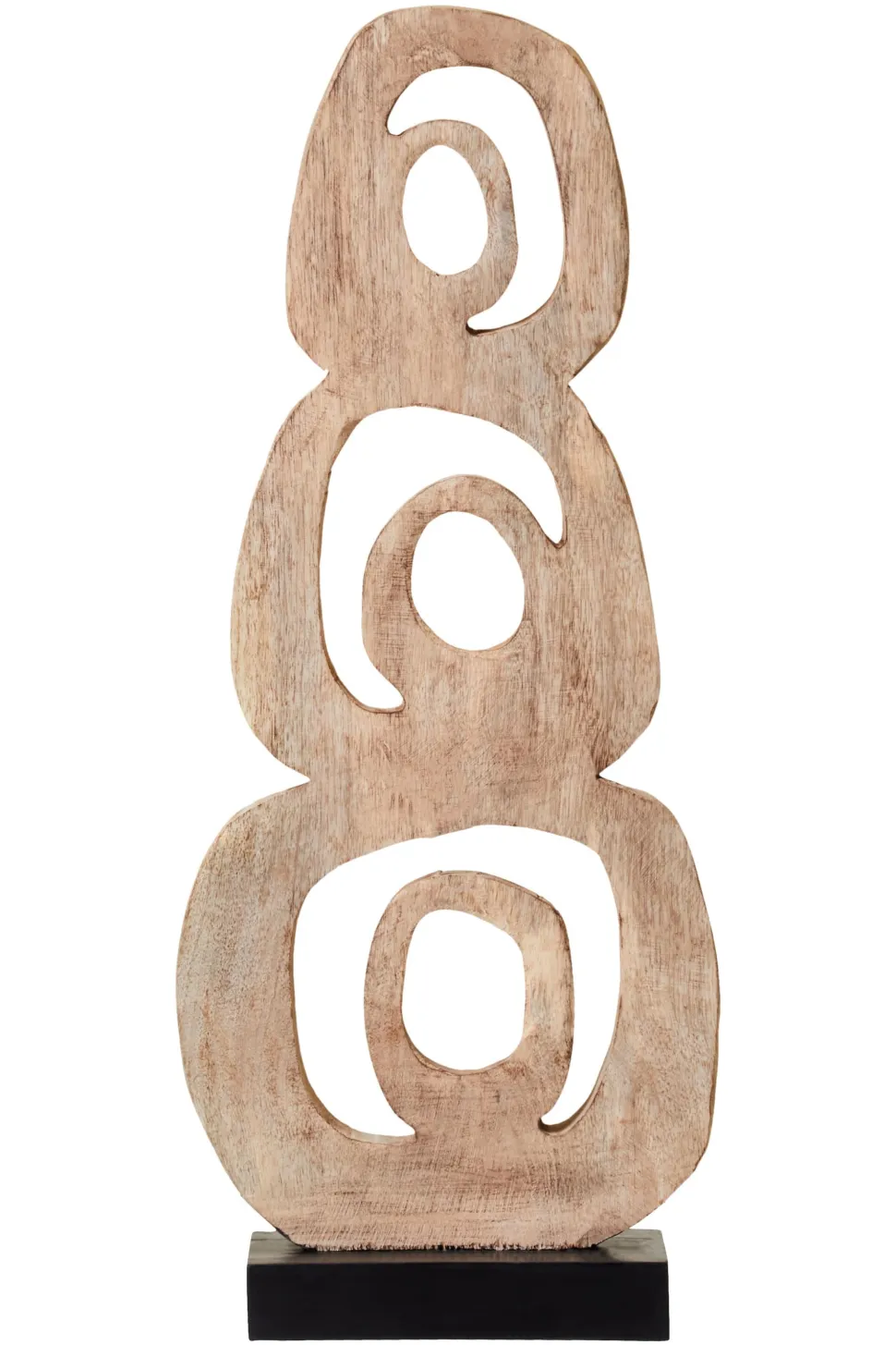 Orbital Elegance 57cm Wood Indoor Sculpture