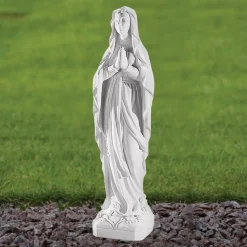 Our Lady of Lourdes 76cm Marble Resin Garden Statue