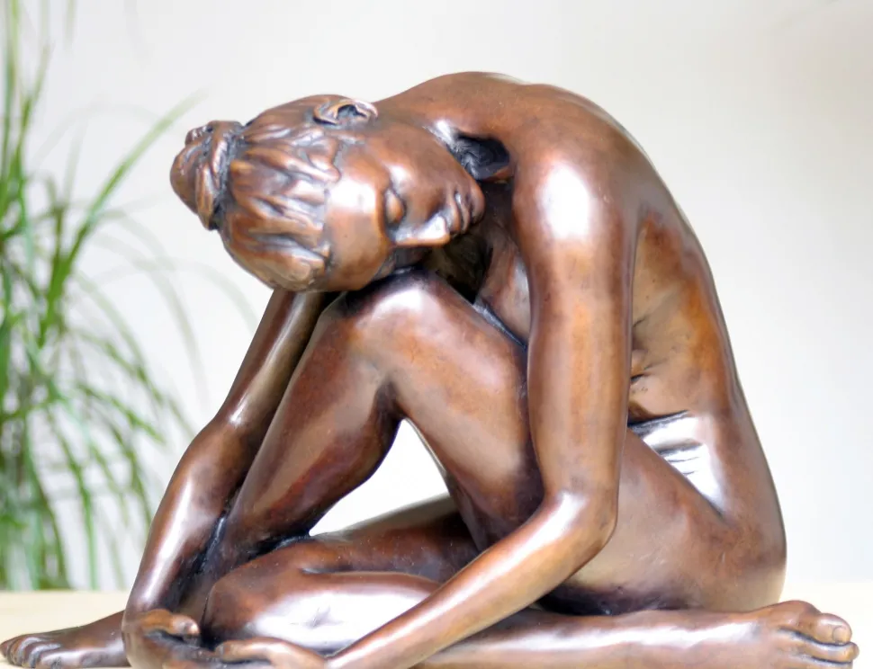 Pause In The Dance Figurine Bronze Indoor Sculpture
