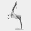Phantom Deer 250cm Silver Metal Garden Sculpture
