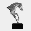 Pixel Horse 250cm Silver Metal Garden Sculpture