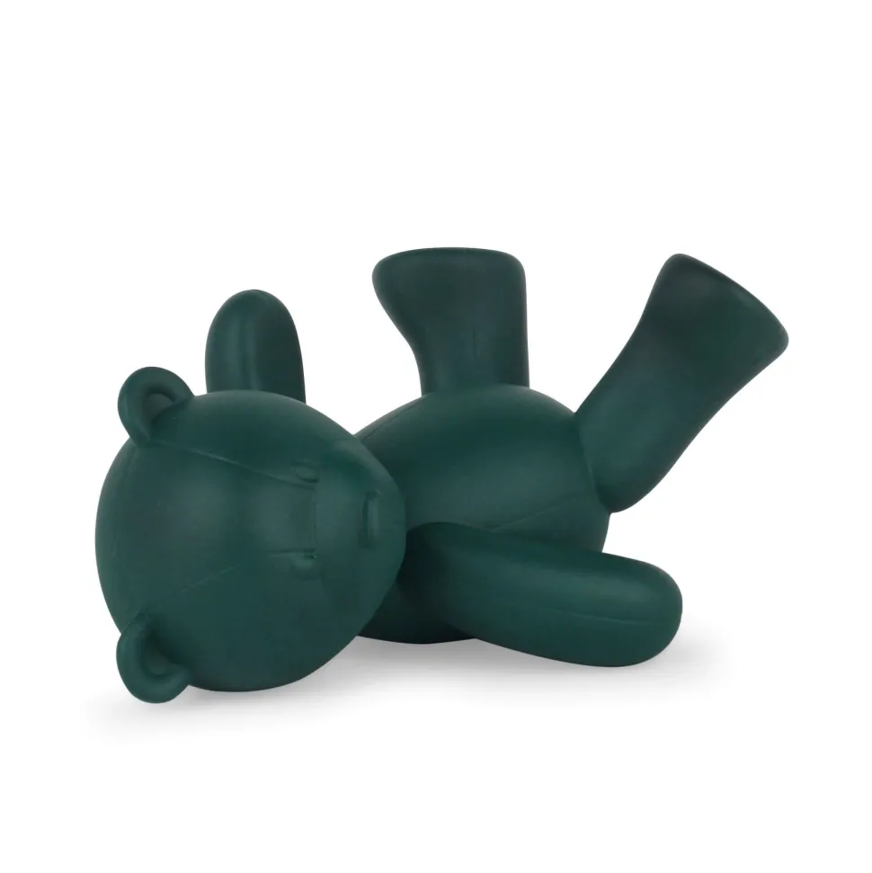 Playful Bear 15cm Green Resin Indoor Sculpture