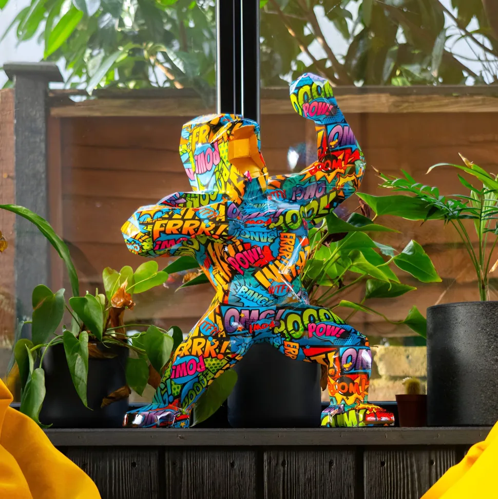 Polygon Gorilla 50cm Pop Art Resin Indoor Sculpture