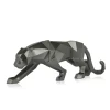 Polygon Panther 31cm Anthracite Resin Indoor Sculpture