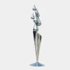 Raindrop Dream 215cm Silver Metal Garden Sculpture