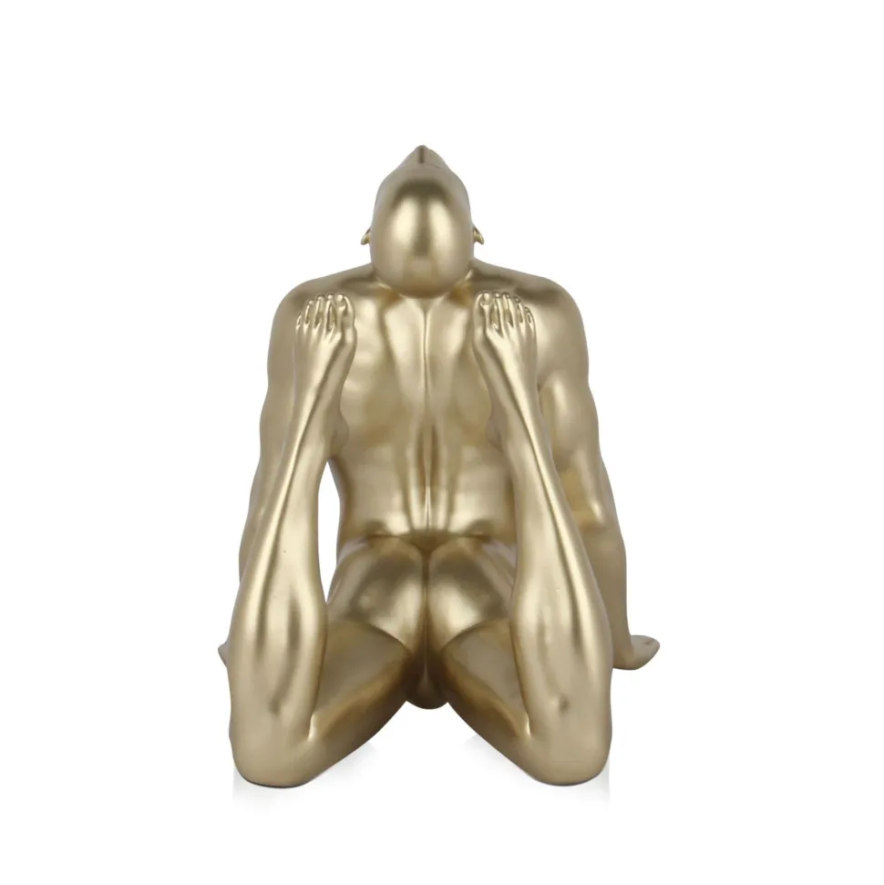 Rising Core 24cm Gold Resin Indoor Sculpture