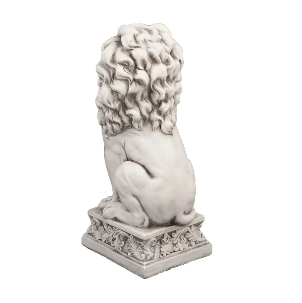 Royal Lion Antique Stone Garden Statue