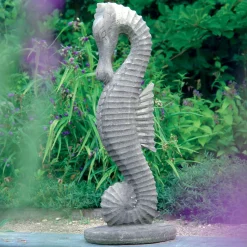 Seahorse 80cm Stone Garden Ornament