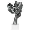 Secret Kiss 50cm Anthracite Resin Indoor Sculpture