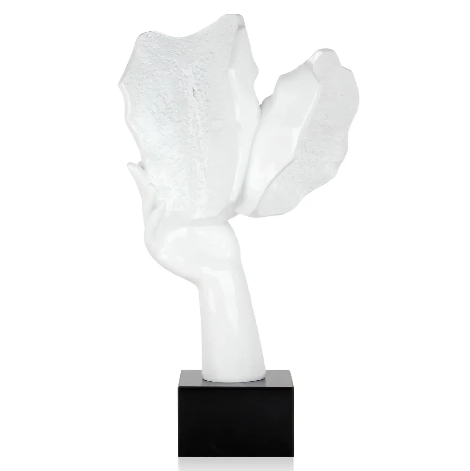 Secret Kiss 50cm White Resin Indoor Sculpture