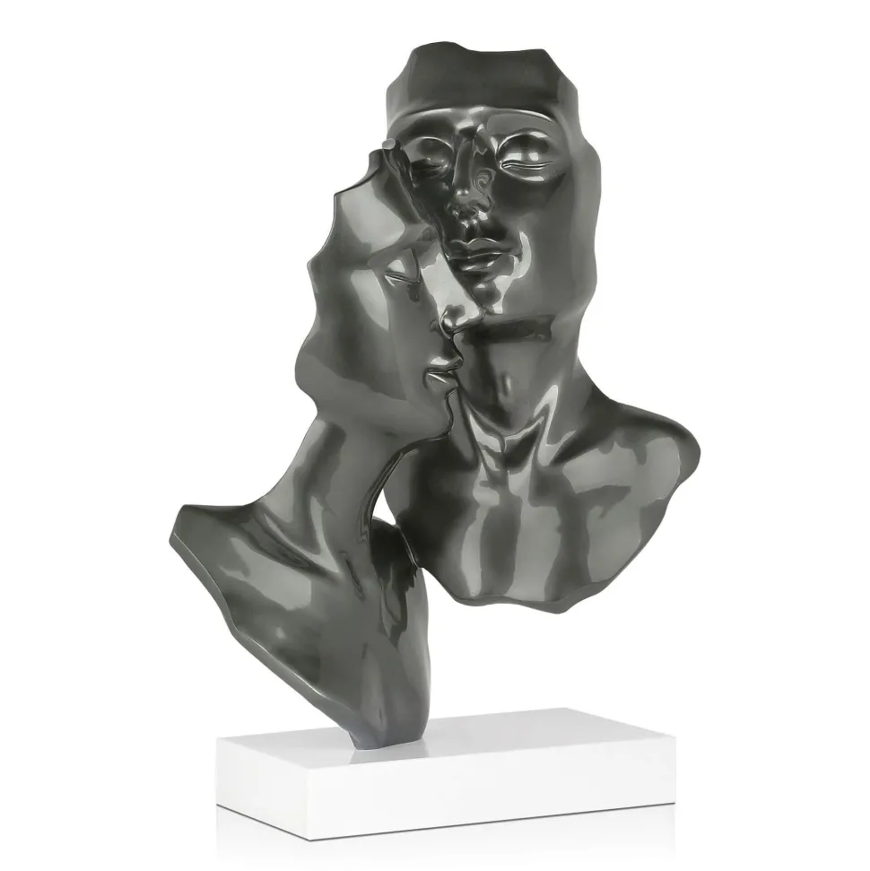 Secret Lovers 57cm Anthracite Resin Indoor Sculpture