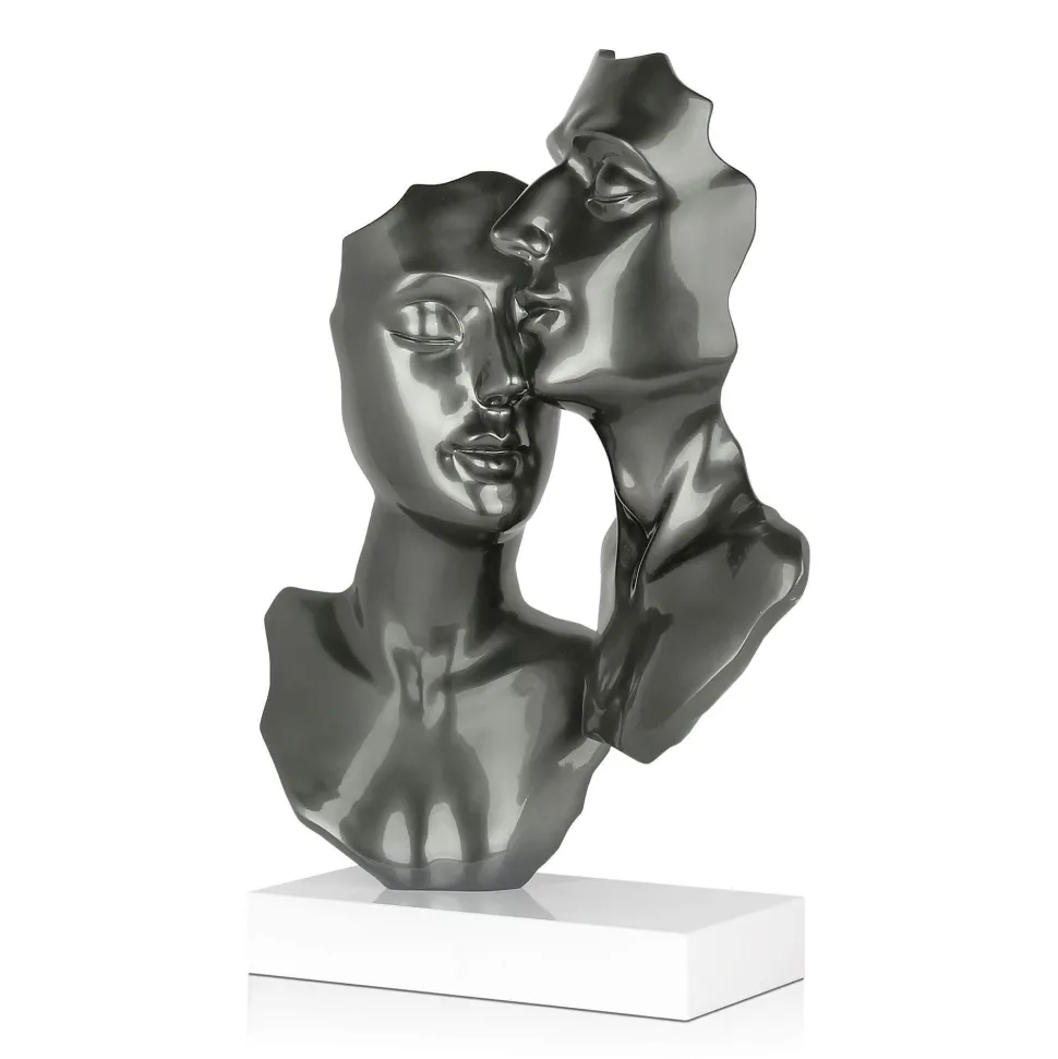 Secret Lovers 57cm Anthracite Resin Indoor Sculpture