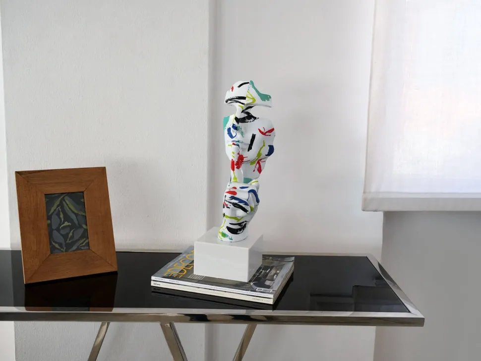 Silent Warrior 48cm Abstract Resin Indoor Sculpture