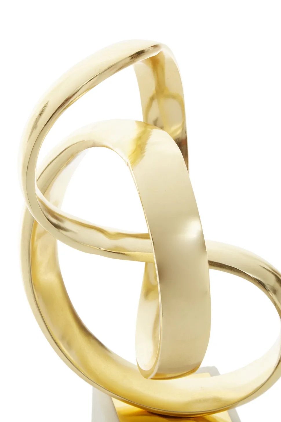 Spiral Symphony 34cm Gold Metal Indoor Sculpture