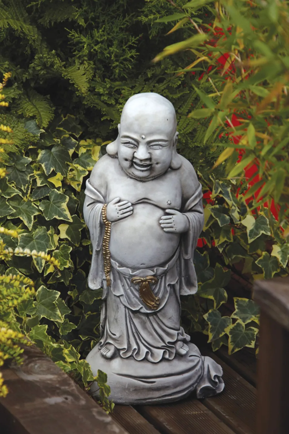 Standing Stone Buddha Garden Ornament