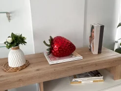 Strawberry Pop 24cm Red Resin Indoor Sculpture