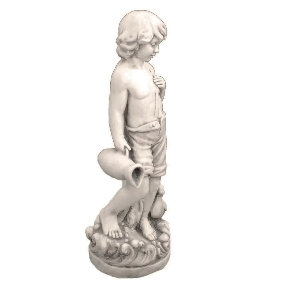 Summer Boy 73cm Stone Resin Garden Statue