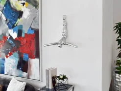 The Diver 55cm Silver Resin Wall Sculpture