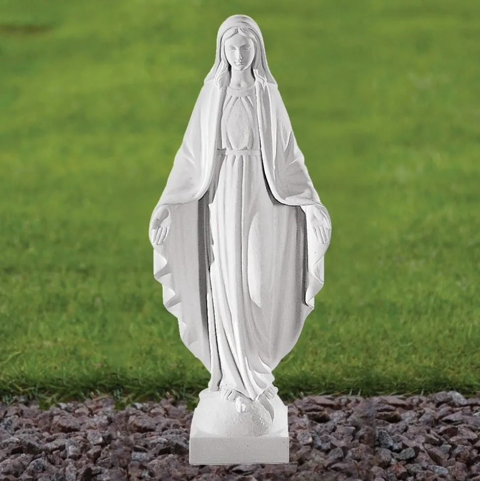 Virgin Mary 41cm Marble Resin Garden Statue
