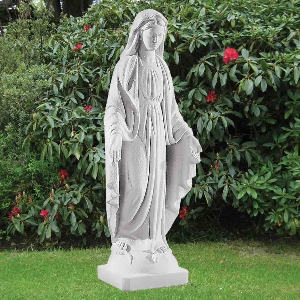 Virgin Mary 74cm Marble Resin Garden Statue