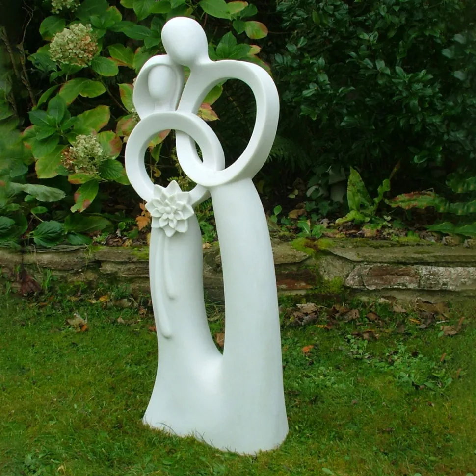 Wedding Bliss 85cm Marble Resin Garden Statue