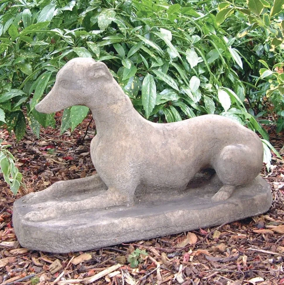 Whippet Stone Garden Ornament