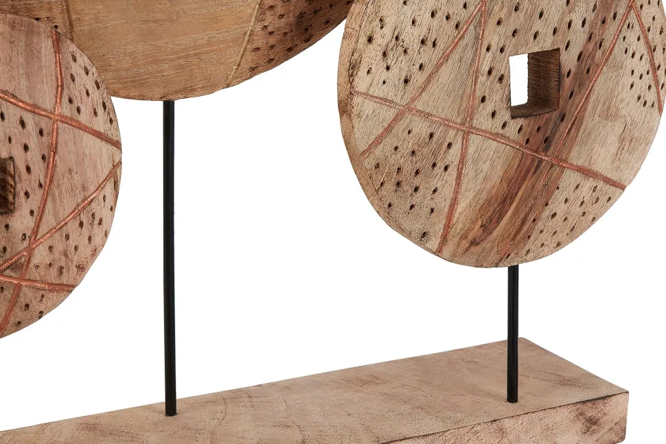 Woodland Disc 52cm Wood Indoor Sculpture