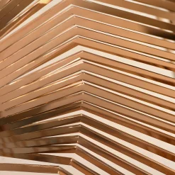 Xenon Grid 70cm Gold Metal Indoor Sculpture
